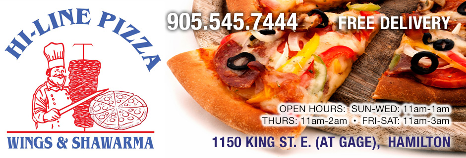 Hi-Line Centre Pizza and Wings - Pizza delivery in Downtown Hamilton